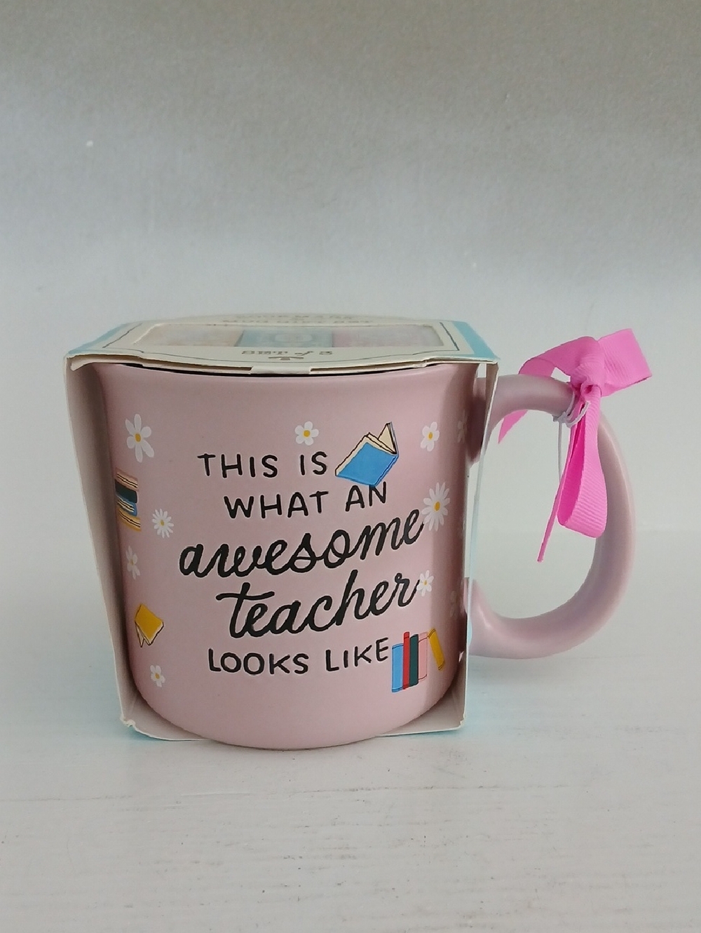 "Awesome Teacher" Ceramic Mug & Bookmark Gift Set